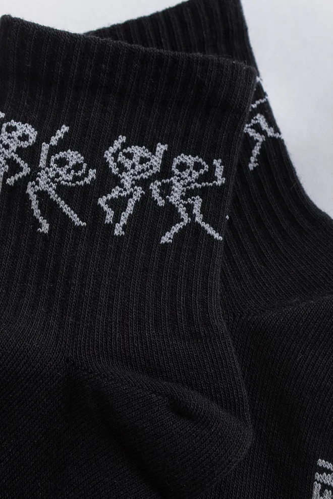 Детские носки с скелетами KS3 HALLOWEEN STRONG 2502 Giulia (black), черный