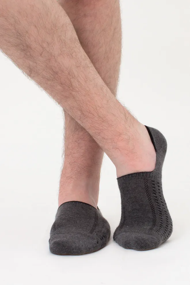 Носки следки мужские Footies-mft 01 Giulia (dark grey melange)