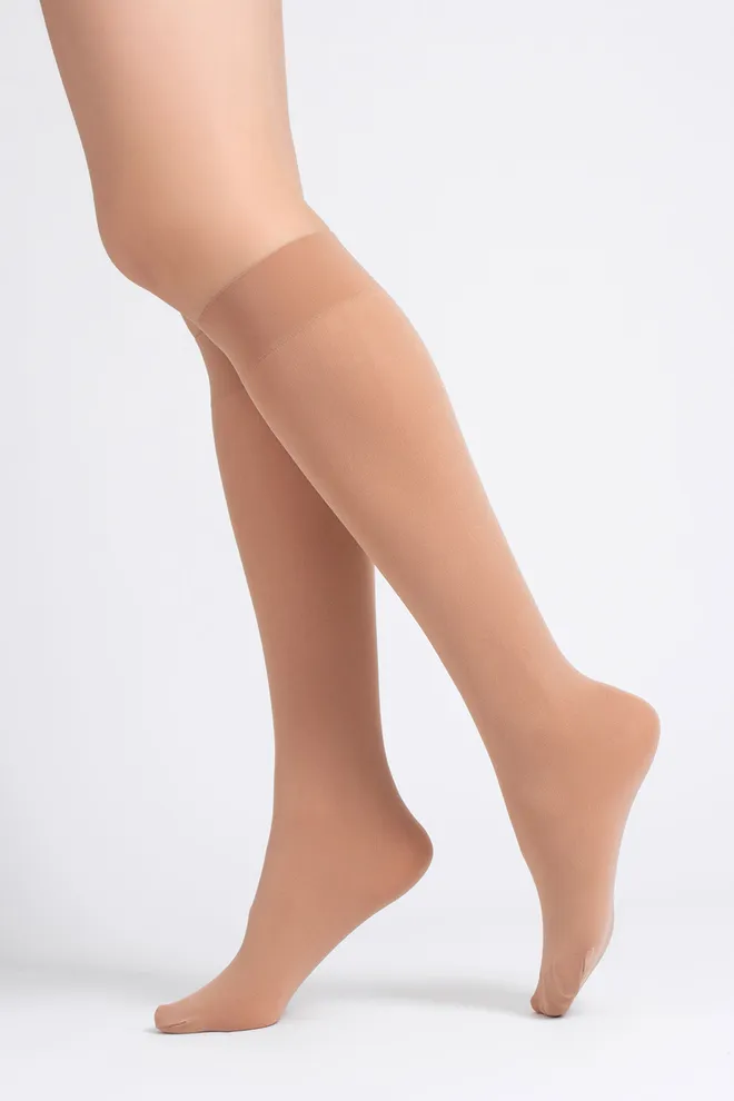 Гольфы из 3D микрофибры COMFORT KNEE-HIGHS 60 GAMB Giulia (daino), бежевый