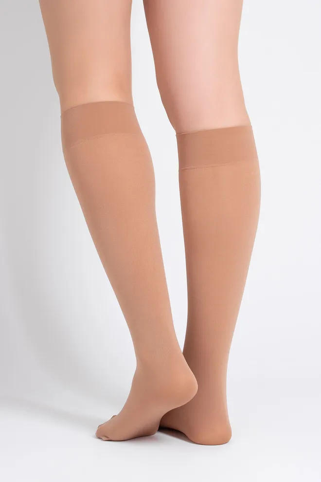 Гольфы из 3D микрофибры COMFORT KNEE-HIGHS 60 GAMB Giulia (daino), бежевый