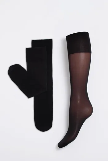 Классические матовые гольфы SOFT MATT KNEE-HIGHS 40 GAMB Giulia (nero), черный