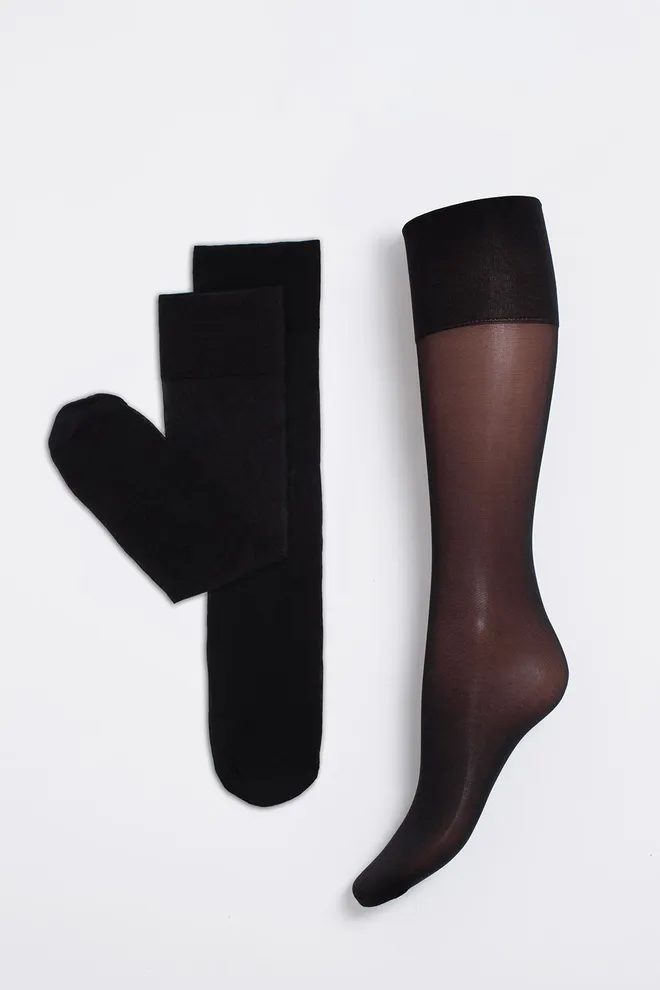 Классические матовые гольфы SOFT MATT KNEE-HIGHS 40 GAMB Giulia (nero), черный