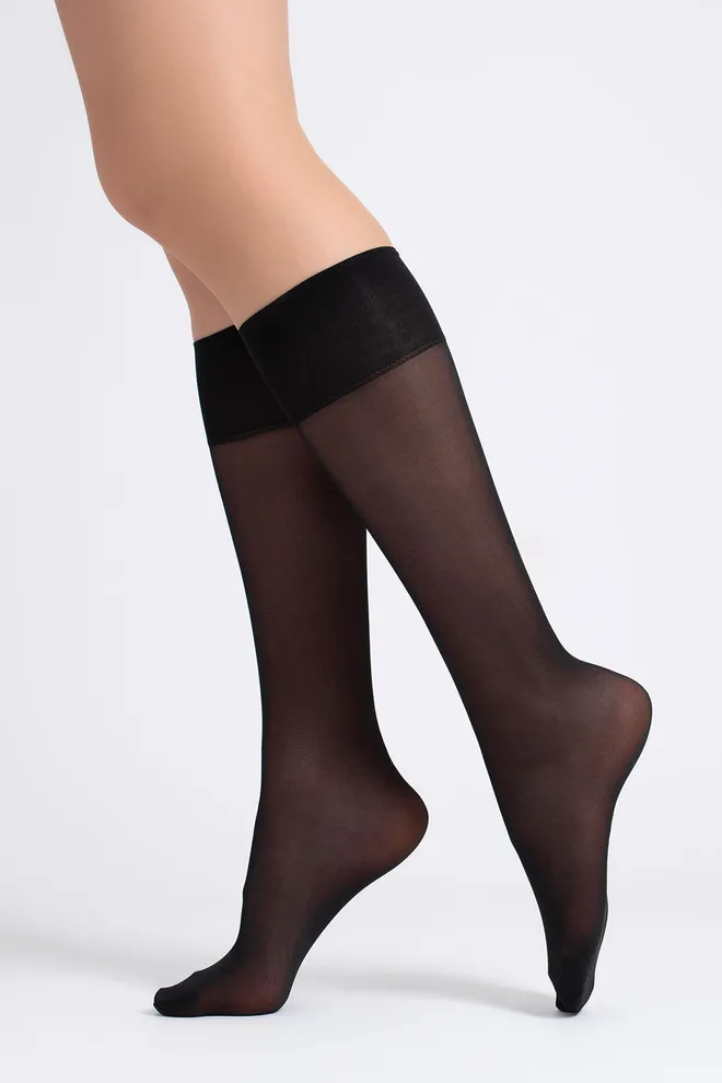 Классические матовые гольфы SOFT MATT KNEE-HIGHS 40 GAMB Giulia (nero), черный