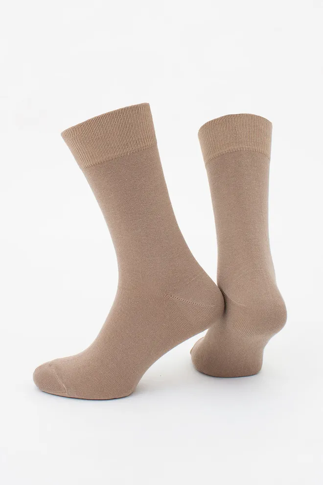 Носки мужские классические MSL color Giulia (chantarel), коричневый