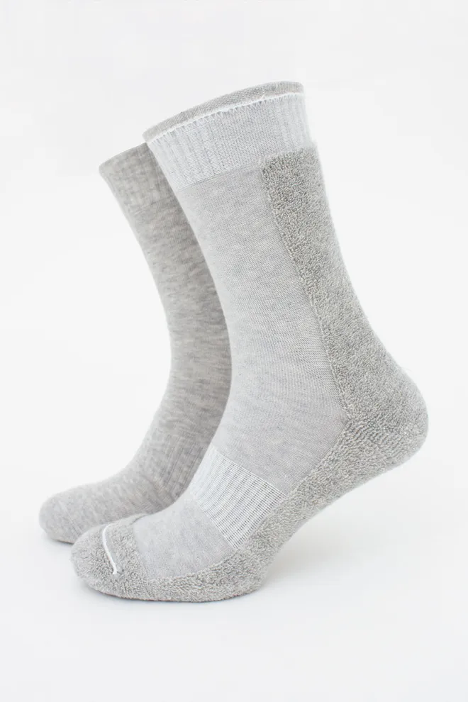Носки мужские спортивные MS3 TERRY SPORT 006 Giulia (silver melange), серый