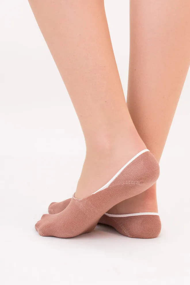 Носки следки женские WF1 CLASSIC [WFC/Sk-cl] Giulia (mocha mousse), коричневый