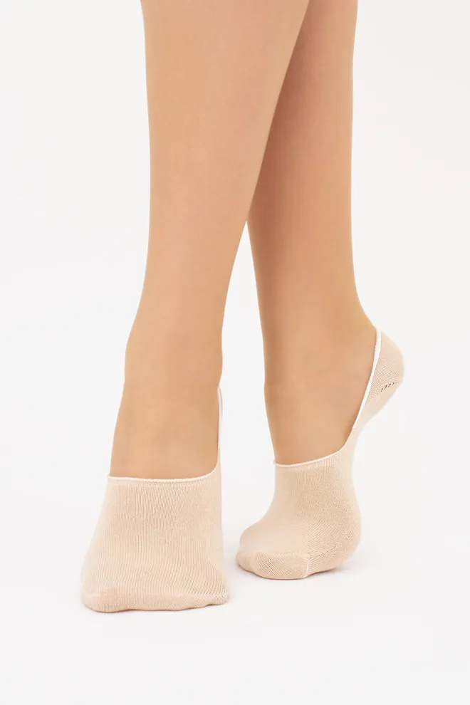 Носки следки женские WF1 CLASSIC [WFC/Sk-cl] Giulia (sand), бежевый