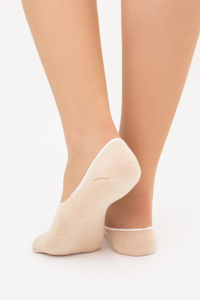 Носки следки женские WF1 CLASSIC [WFC/Sk-cl] Giulia (sand), бежевый