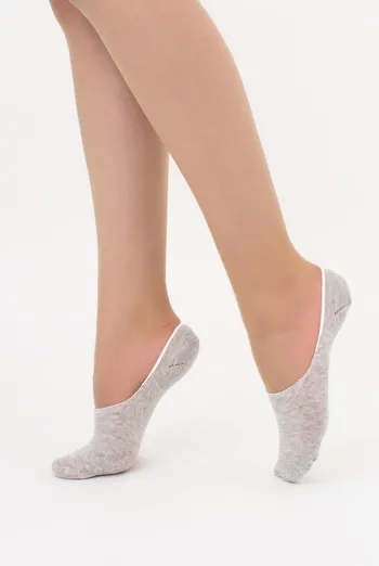 Носки следки женские WF1 CLASSIC [WFC/Sk-cl] Giulia (silver melange), серый