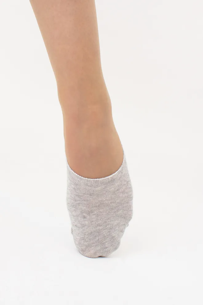 Носки следки женские WF1 CLASSIC [WFC/Sk-cl] Giulia (silver melange), серый