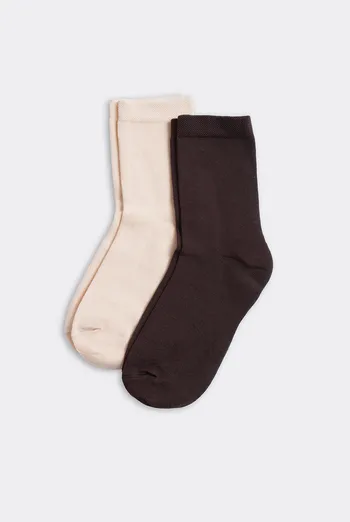 Носки женские классические (2 пары) WS3 CLASSIC Giulia (chocolate/sand), коричневый/бежевый Носки женские классические (2 пары) WS3 CLASSIC Giulia (chocolate/sand), коричневый/бежевый