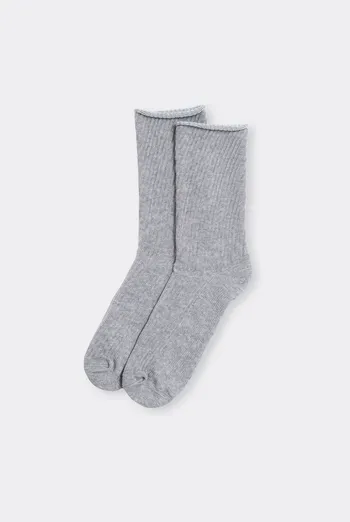 Женские носки в рубчик WS4 RIB MELANGE Giulia (light grey melange), серый Женские носки в рубчик WS4 RIB MELANGE Giulia (light grey melange), серый