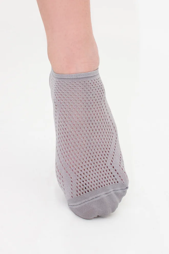 Шкарпетки жіночі класичні ажурні WS0 AIR PA 004 Giulia (griffin), сірий