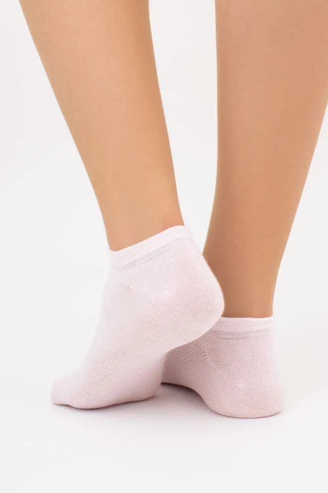 Носки женские короткие 2 пары WS1 CLASSIC Giulia (sand/blushing bride), бежевый/розовый