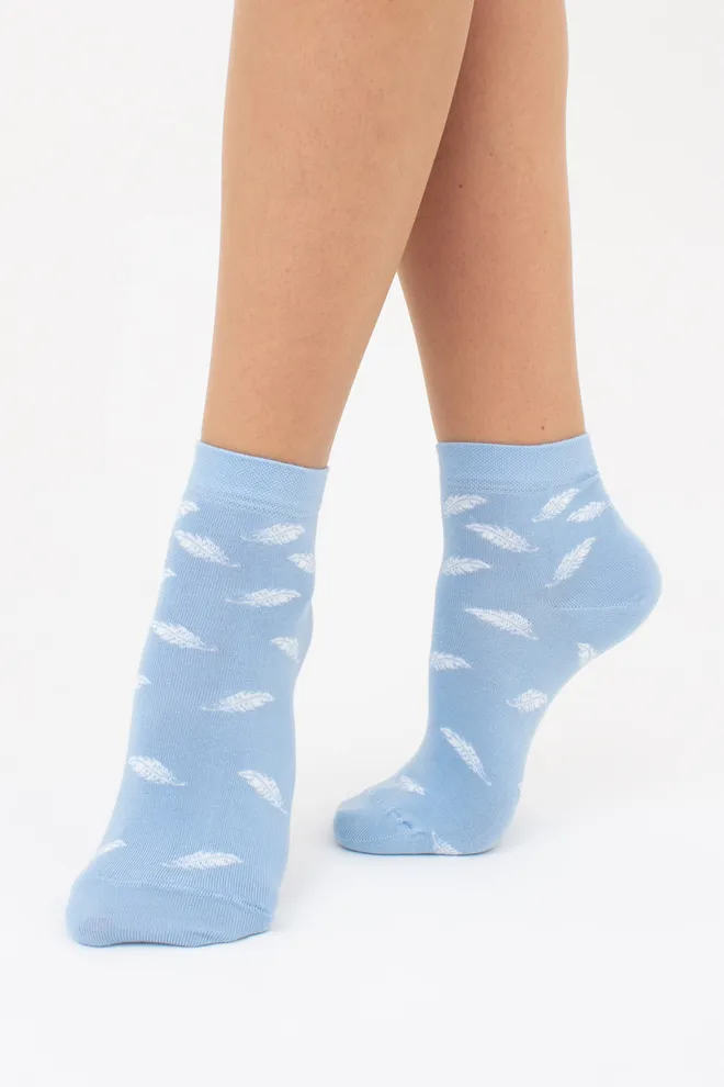 Носки женские "Крылья ветра" (2 пары) WS2 FASHION SET 2404 (пак х2) Giulia (baby blue), голубой