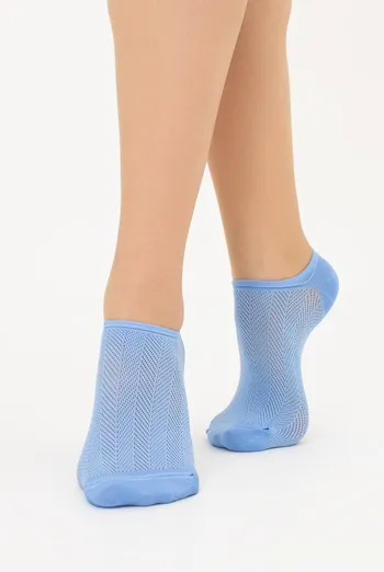 Носки женские невидимые спортивные WS0 AIR PA 002 Giulia (lacecap hydrangea), голубой Носки женские невидимые спортивные WS0 AIR PA 002 Giulia (lacecap hydrangea), голубой