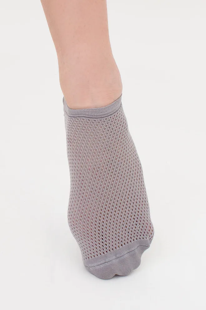 Носки женские невидимые c ажурным рисунком спортивные WS1 AIR PA 002 Giulia (griffin), серый