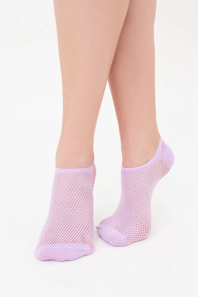 Носки женские невидимые c ажурным рисунком спортивные WS1 AIR PA 002 Giulia (orchid bloom), фиолетовый