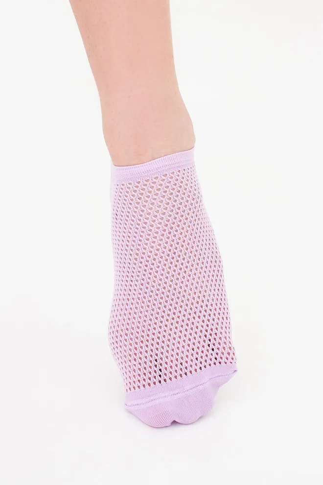 Носки женские невидимые c ажурным рисунком спортивные WS1 AIR PA 002 Giulia (orchid bloom), фиолетовый