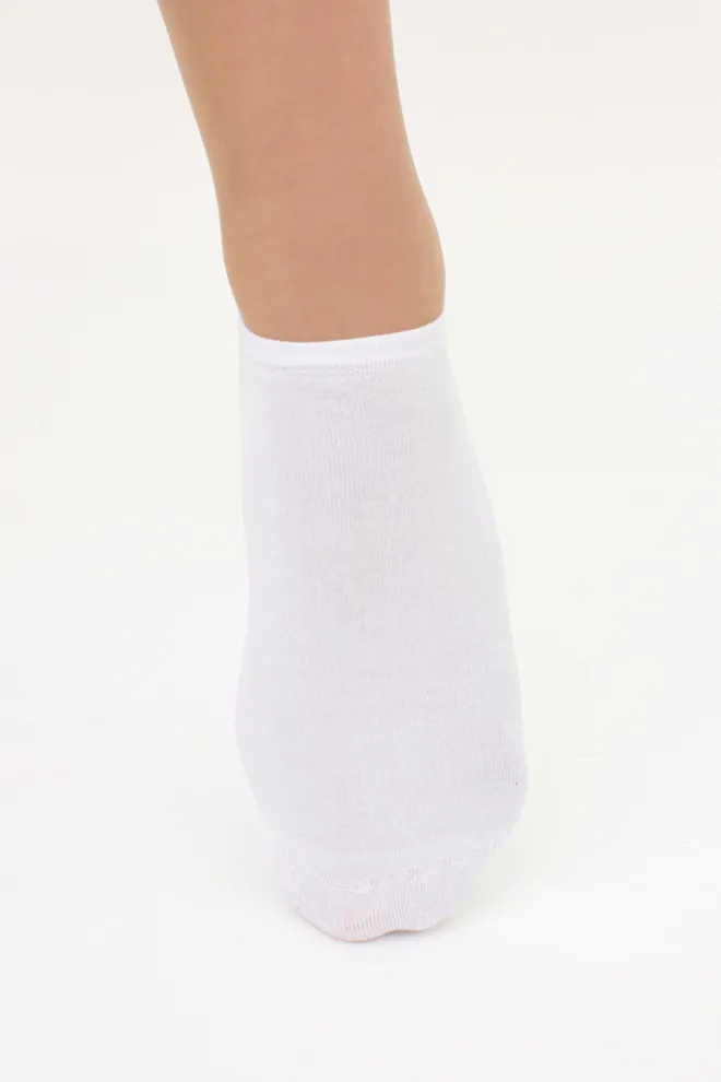 Женские короткие носки из бамбука WS1 BAMBOO Giulia (white), белый