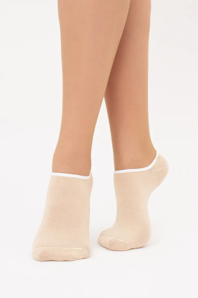 Женские носки следки WS0 CLASSIC Giulia (sand), бежевый