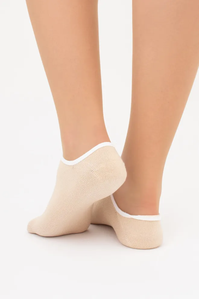 Женские носки следки WS0 CLASSIC Giulia (sand), бежевый