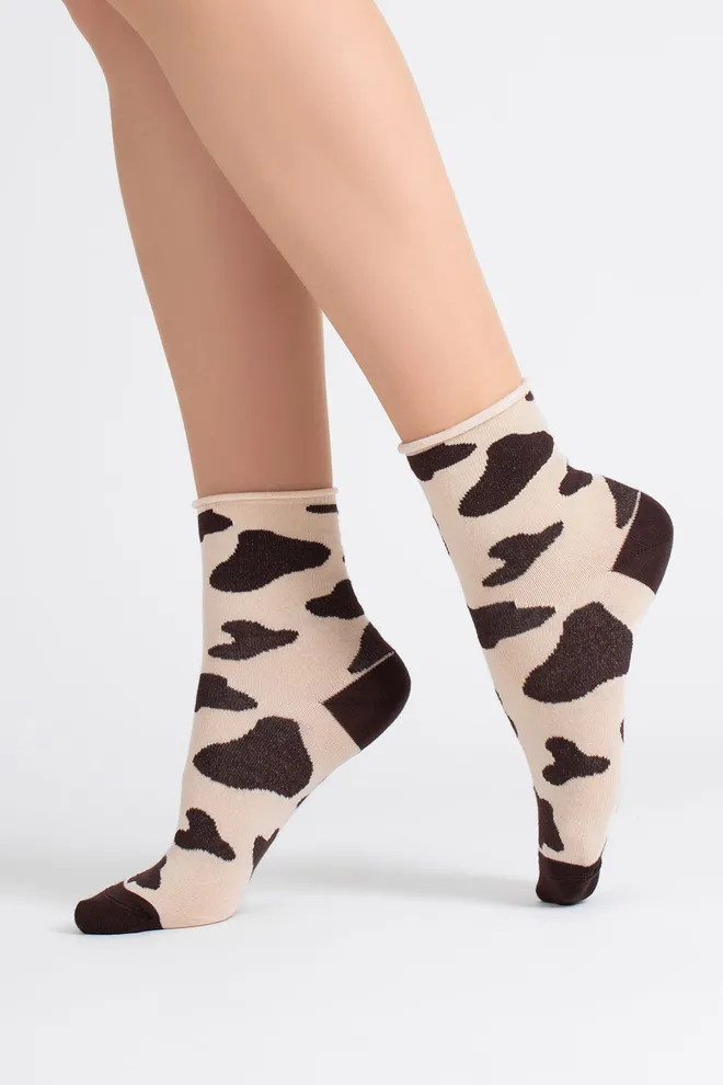 Женские анималистические носки WS2 FASHION 2505 Giulia (sand), бежевый