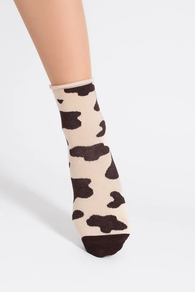 Женские анималистические носки WS2 FASHION 2505 Giulia (sand), бежевый