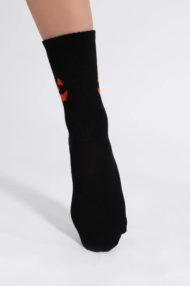 Женские носки с улыбкой на Хэллоуин WS3 HALLOWEEN STRONG 2501 Giulia (black), черный