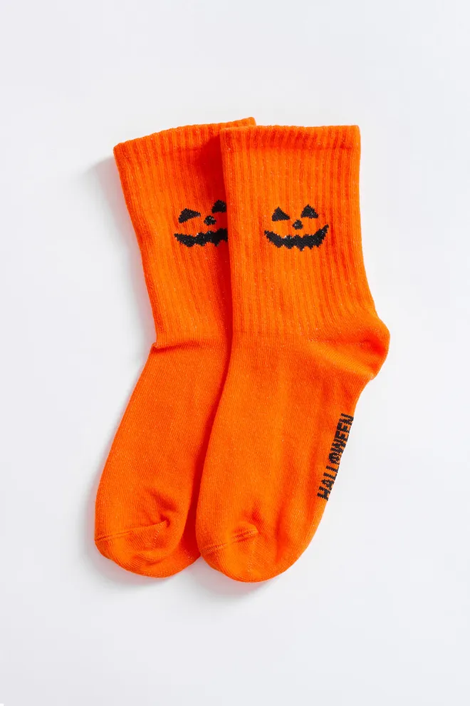 Женские носки с улыбкой на Хэллоуин WS3 HALLOWEEN STRONG 2501 Giulia (orange), оранжевый