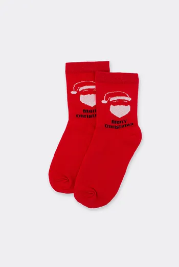 Женские носки новогодние WS3 NEW YEAR 2603 Giulia (red), красный