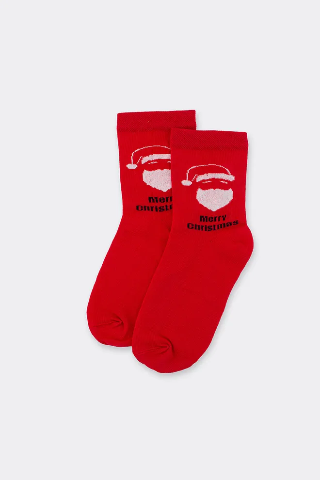 Женские носки новогодние WS3 NEW YEAR 2603 Giulia (red), красный