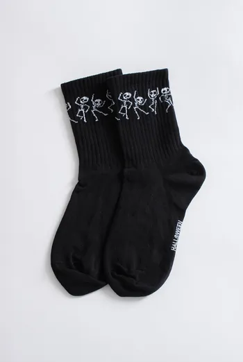 Женские носки с скелетами WS3 HALLOWEEN STRONG 2502 Giulia (black), черный Женские носки с скелетами WS3 HALLOWEEN STRONG 2502 Giulia (black), черный