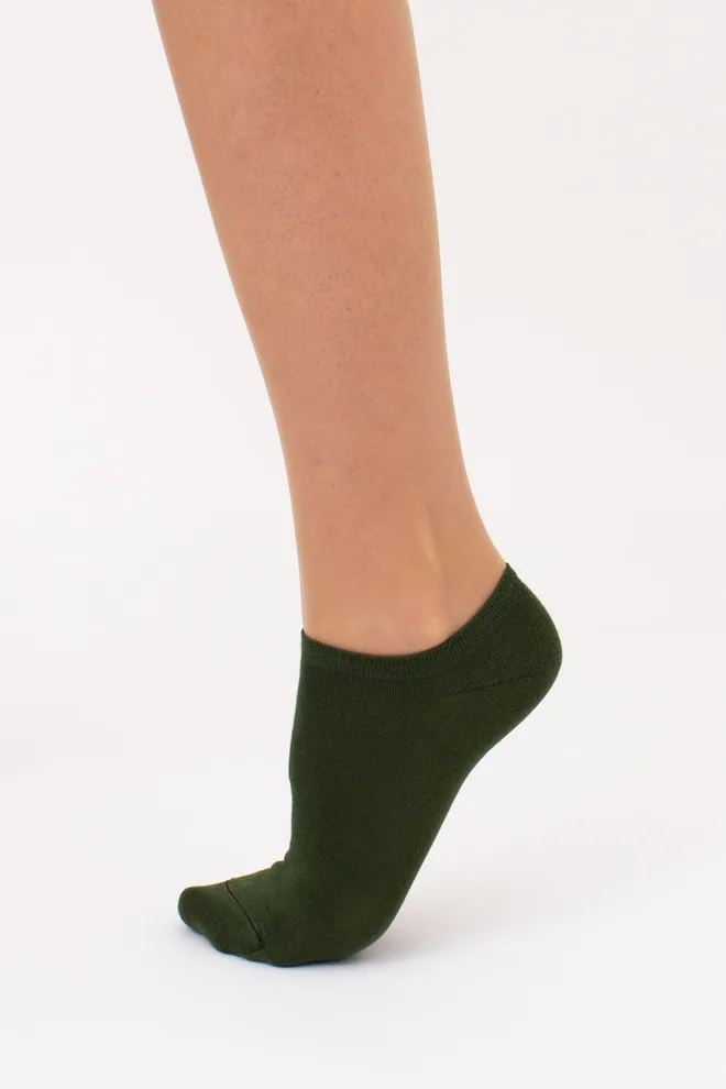 Носки женские короткие Ws1 classic Giulia 2 пары (khaki/ceramite), зеленый/оранжевый