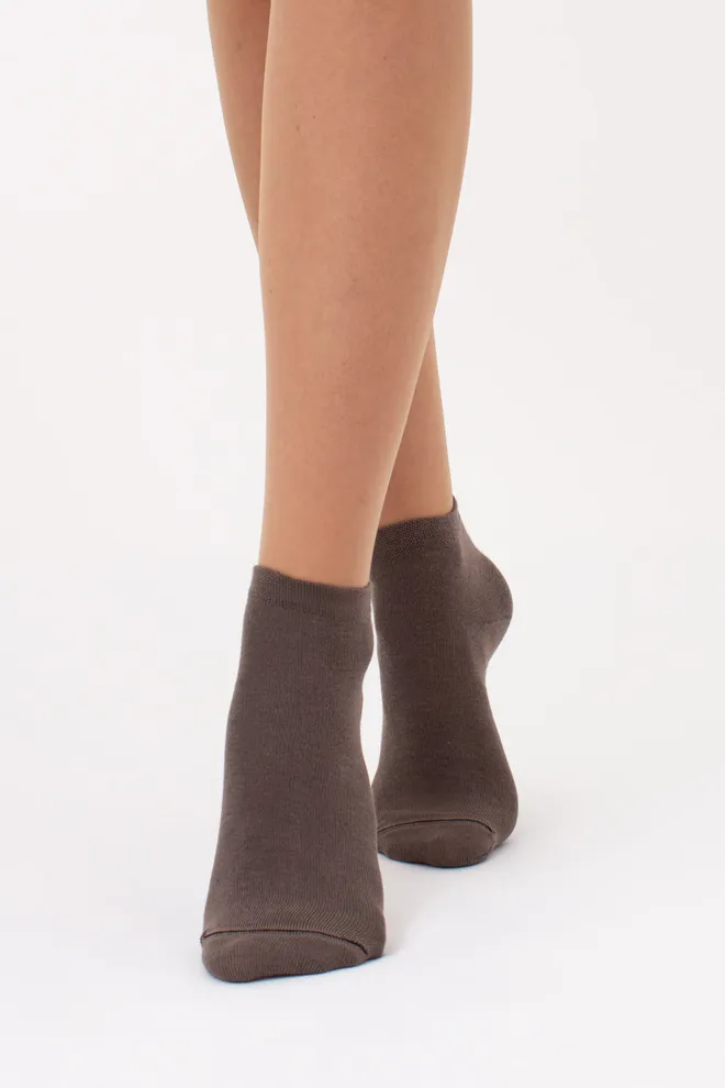 Носки женские короткие 2 пары WS2 CLASSIC Giulia (haze/ceramite), коричневый/оранжевый