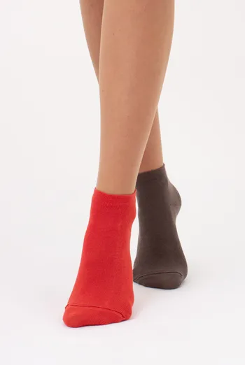 Носки женские короткие 2 пары WS2 CLASSIC Giulia (haze/ceramite), коричневый/оранжевый Носки женские короткие 2 пары WS2 CLASSIC Giulia (haze/ceramite), коричневый/оранжевый