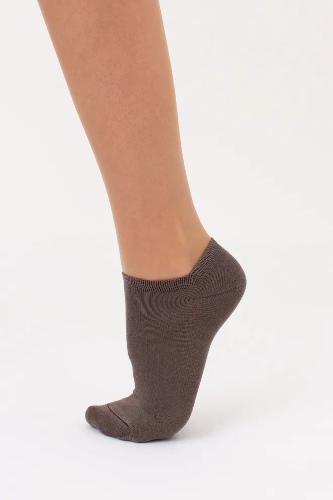 Носки женские короткие Ws1 classic Giulia 2 пары (haze/khaki), коричневый/зеленый