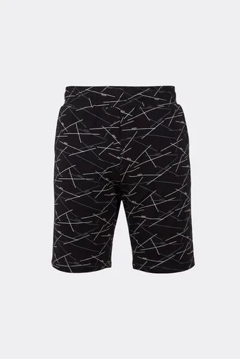 Мужские хлопковые шорты COUNTRY PRINT 9003/010 Giulia (black/line print), черный Мужские хлопковые шорты COUNTRY PRINT 9003/010 Giulia (black/line print), черный