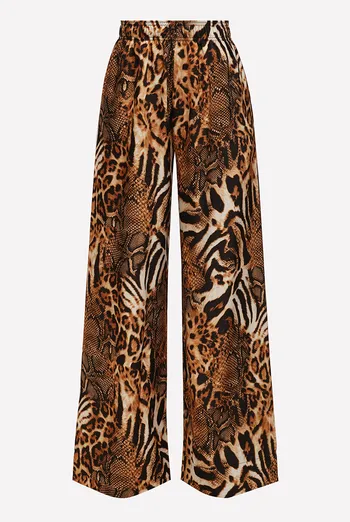 Шелковые штаны SAVANNA 4328/050 Giulia (animal orange), оранжевый
