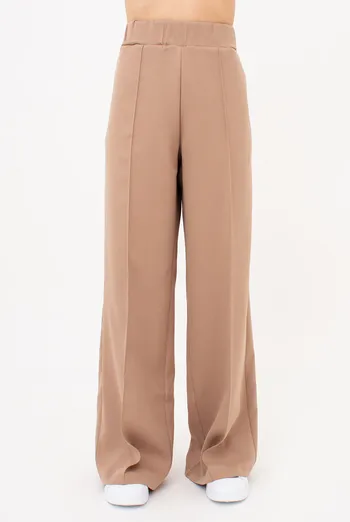 Брюки широкие со стрелками SILENT GRACE 4324/200 Giulia (sand), бежевый