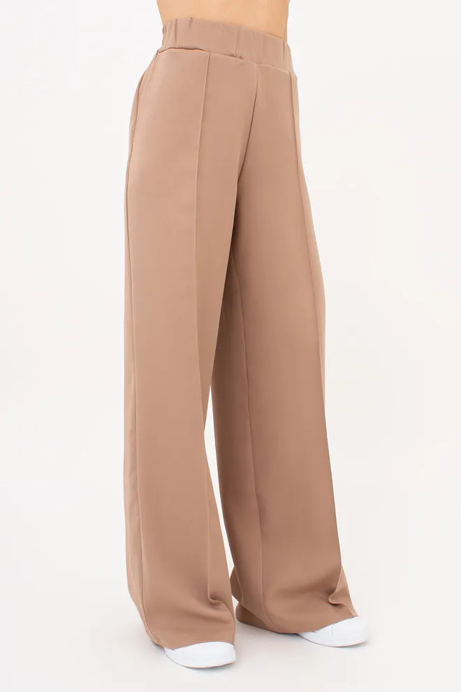 Брюки широкие со стрелками SILENT GRACE 4324/200 Giulia (sand), бежевый
