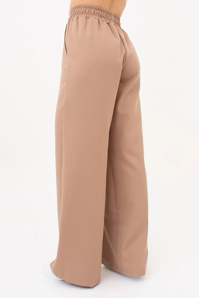 Брюки широкие со стрелками SILENT GRACE 4324/200 Giulia (sand), бежевый