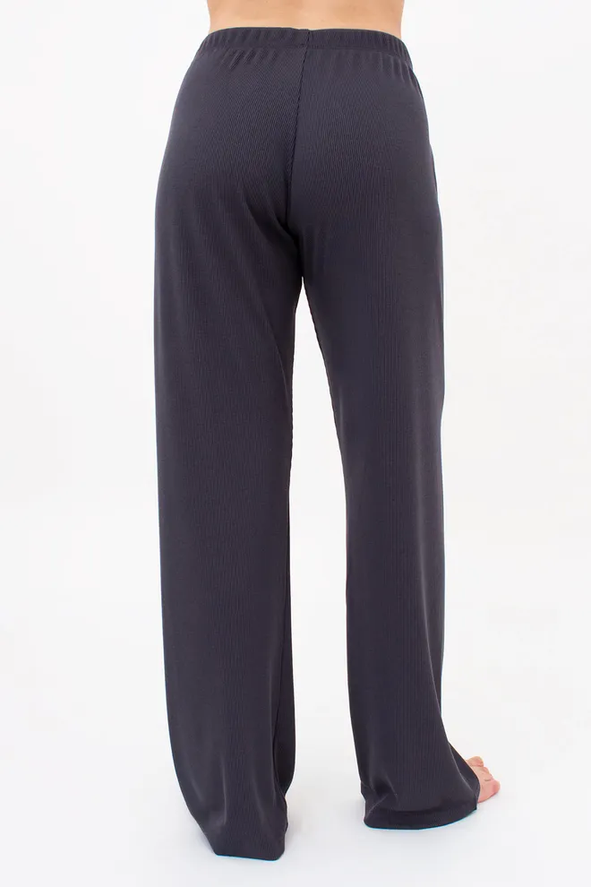 Штаны женские в рубчик RIB 4307/010 Giulia (graphite), серый