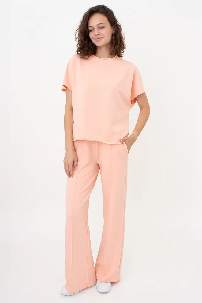 Спортивные штаны широкие STREET STYLE 4306/180 Giulia (peach pink), розовый
