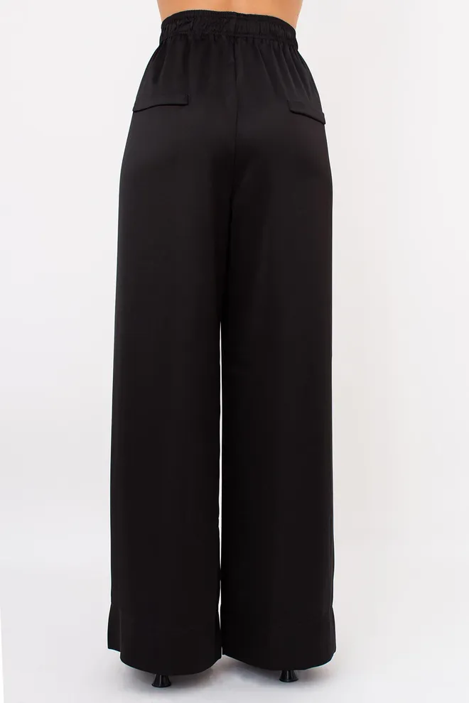 Женские шелковые брюки палаццо ROYAL SILK 4329/050 Giulia (black), черный