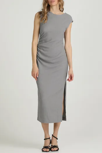 Платье с драпировкой RUMPLE RICH 8708/260 Giulia (light grey), серое