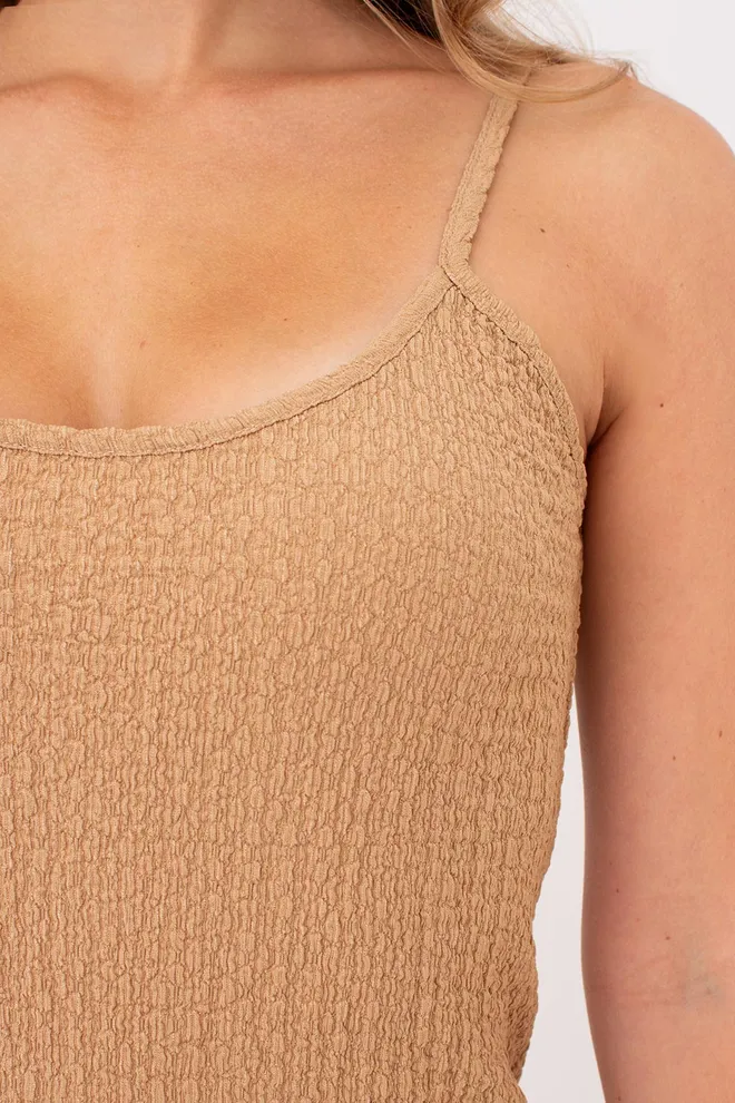 Платье миди с разрезами WHISPERED FOLDS 8901/260 Giulia (dark beige), бежевый