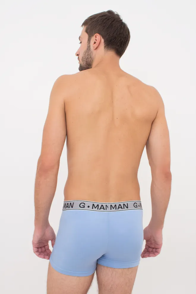 Трусы боксеры из хлопка G-MAN 20401/60 light blue (голубой)