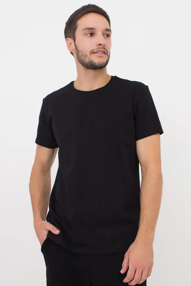 Футболка мужская T-SHIRT CLASSIC MEN 4601/010 Giulia (black), черный