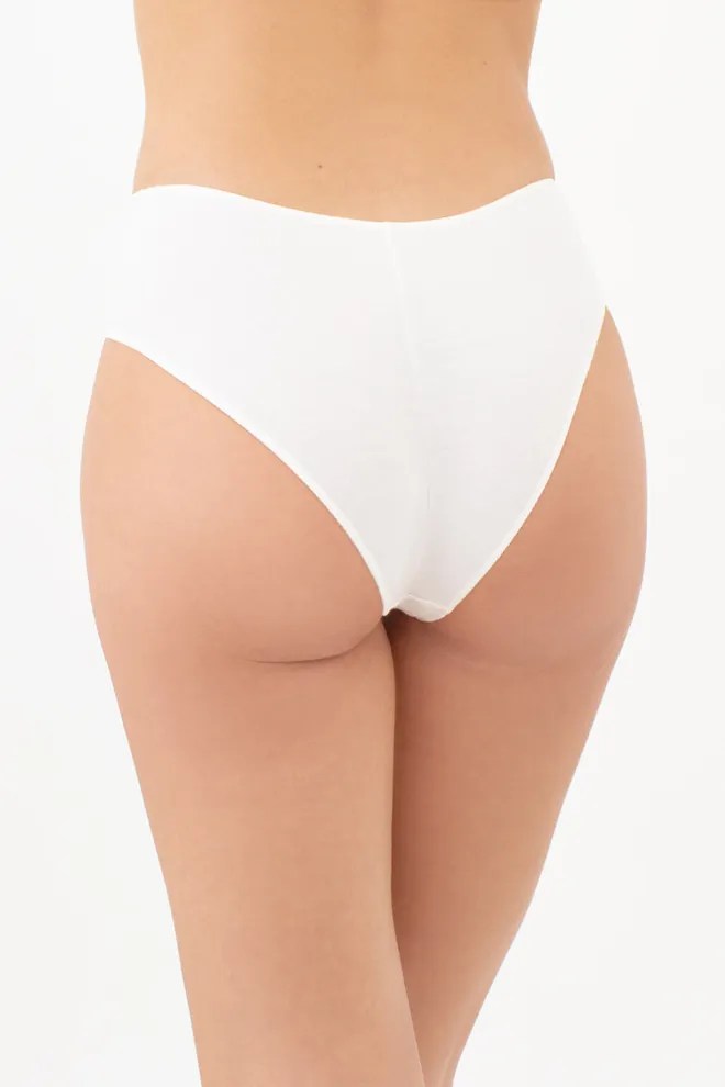 Хлопковые трусики бразилиана BASIC CHIC 2237/60 Giulia (milk), белый